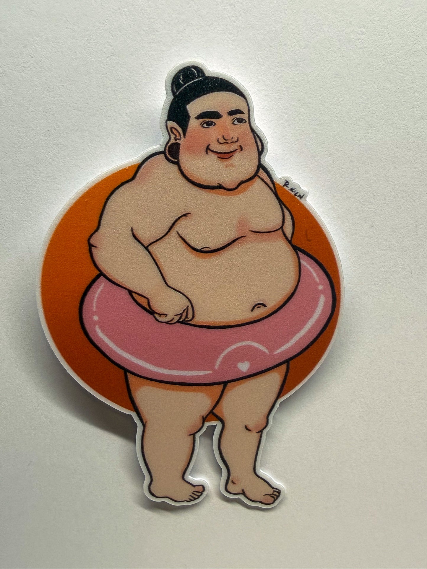 Hot Boy Sumo Summer Sticker | Cute Summer Sumo Vinyl Decal