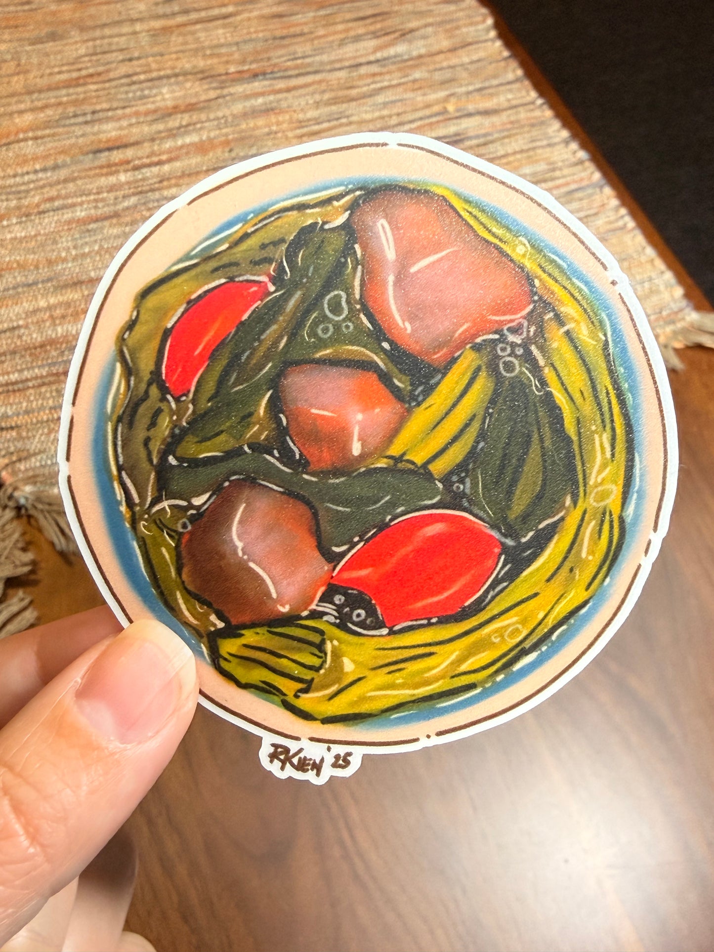 Sinigang Bowl Sticker | Cozy Filipino Food Vinyl Decal