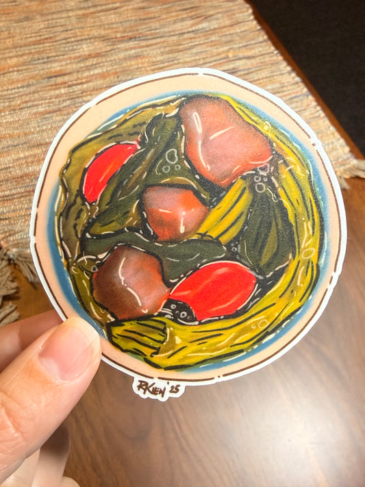 Sinigang Bowl Sticker | Cozy Filipino Food Vinyl Decal