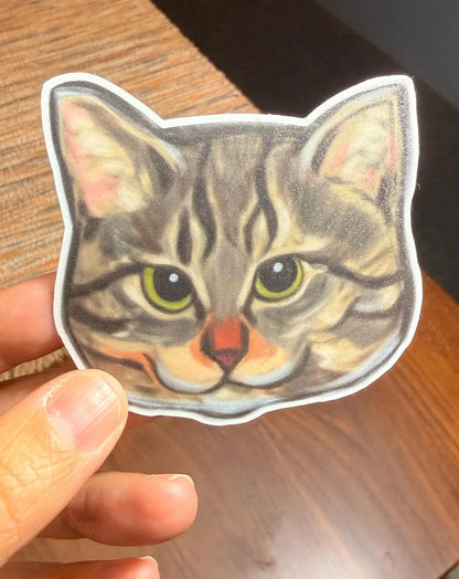 Garlic Cat Sticker | Local Cats Club Founding Member Vinyl Decal