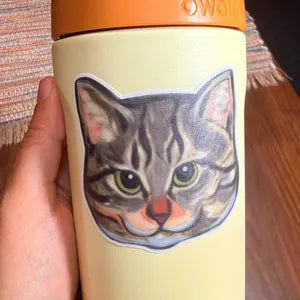 Garlic Cat Sticker | Local Cats Club Founding Member Vinyl Decal
